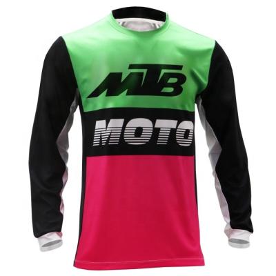 China MTB Breathable Design Your Own Cycling Apparel For Summer Custom Motor Long Sleeve Mens Mountain Bike Crossover Singlet for sale