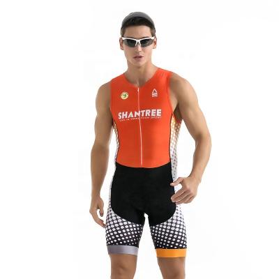 China Breathable Custom MTB Mens Cycling Wear Enduro Mountain Bike Wear Basic Skin Uniform Sleeveless Cycling Suit With Bib Shorts for sale