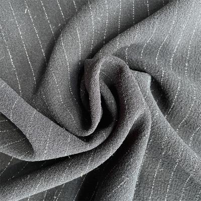 China Other China Factory Stretch Dobby Stripe Polyester Viscous Fabric for sale