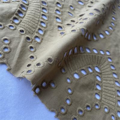 China Other China Supplier Eyelet Fashion Cotton Woven Embroidery Fabric For Dress for sale