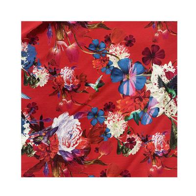 China Other China factory hot sale soft and comfortable satin viscous tencel printed woven fabric for clothes for sale