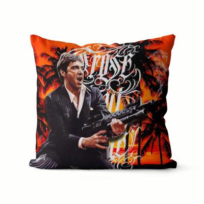 China Large PORTABLE Home Decorative Microfiber Sofa Pillows Printed Pillow Covers Waterproof Outdoor Pillow Cushion Cover for sale