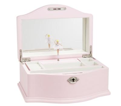 China Music Box for Kids Luxury Pink with Lock for Women Girls for Gift Ballerina Musical Box for sale