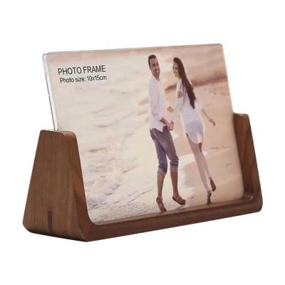 China Rustic Wooden Picture Frame Picture Frame Wooden Picture Frame with Beech Wood Base for Tabletop or Desk Display for sale