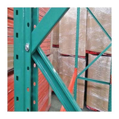 China Heavy Duty Selective Shelf Industrial Adjustable Warehouse Pallet Rack With Teardrop Holes For USA Market for sale