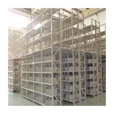 China Warehouse Rack Metal Corrosion Protection Customized Cheap Mezzanine With Wire Mesh Panel Wall for sale