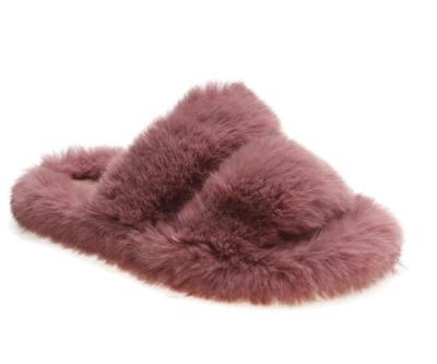 China 2021 Winter Fashion Fluffy Warm Women Flauschige Hausschuhe Home Slippers Wholesale Anti-skid Plush for sale