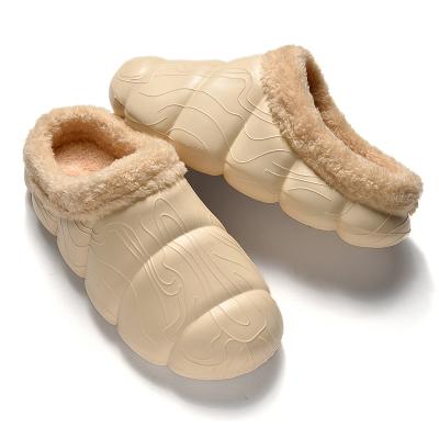 China Winter Flat Waterproof Fur Slide 2022 Fashion Gowalk Men's Shoes Wholesale Sabot Homme Clogs for sale