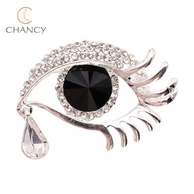 China New Design Fashion Alloy Environmentally Friendly Evil Eyes Brooch For Women for sale