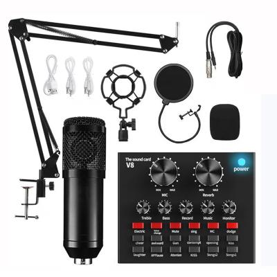 China Professional Studio Bm800 Live Broadcast Microphone Condenser Soundproof For School Studio Audio Set Recording BM800 Condenser Mic For Webcast for sale