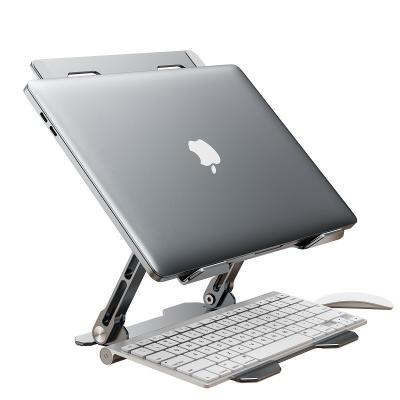 China (Size) Amazon Adjustable Best Selling Portable Foldable Aluminum Laptop Stand Ergonomic Metal Riser OEM Notbook Stand Adjustable Stand for sale