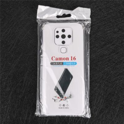 China High Quality Anti-drop New Soft Transparent Case For Tecno Phone Shockproof Clear Cover Case For Tecno CAMON 12 15 pro 16 pro SPARK 4 6 for sale