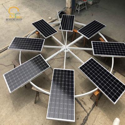 China Theme park 15M .20M. 30M High Mast Street Pole 120W Solar Integrated Street Light Solar Street Light for sale