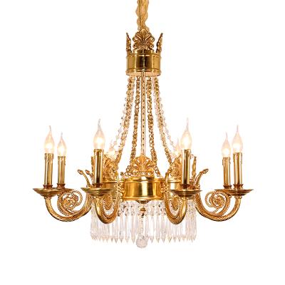 China Contemporary Luxurious Lighting from Crystal Chandeliers Antique Bronze Chandelier for Hotel for sale