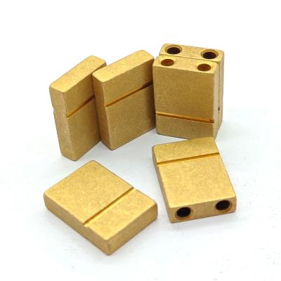 China Square CNC Brass Parts H59 H62 Brass CNC Turning Parts Micro Machining for sale