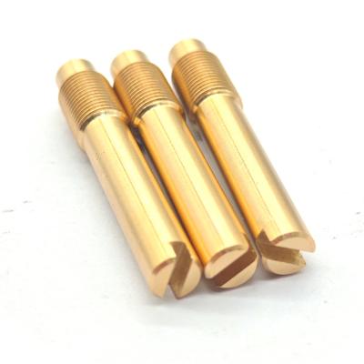 China Turning / Milling High Precision Metal Parts Brass Screw Thread Dowel Pin à venda