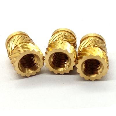 China 6.3mm 10mm Brass Knurled Nut M2 M3 M4 M5 M6 Precision Brass Components for sale