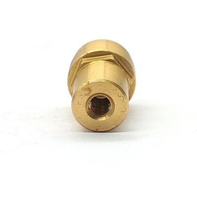 China Gold Plated Brass Machined Components Turning Brass Terminal Connector for sale