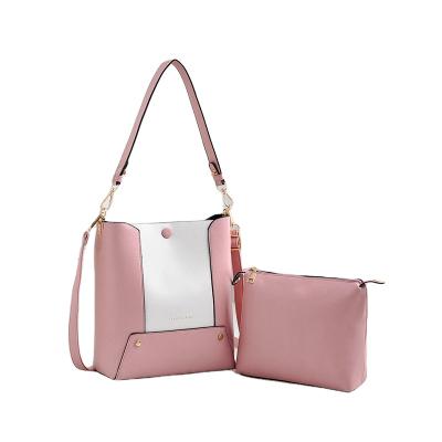 China 2022 new fashion women's cross body bag leather large capacity bucket bag Korean version single shoulder soft girls for sale