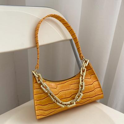 China 2021 fashion new armpit bag fashion crocodile pattern new bags women handbags ladies luxury for sale