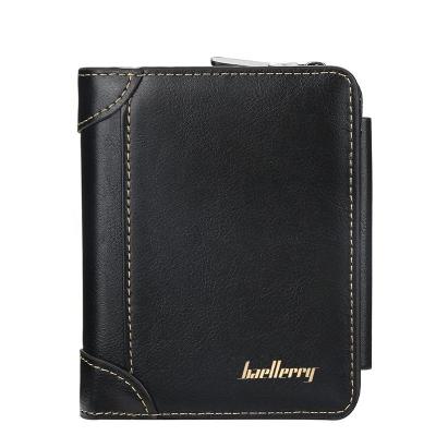 China PU Leather Male Wallet Men Wallet Casual Simple Stylish Short Clutch Waterproof Wholesale Small Purse for sale