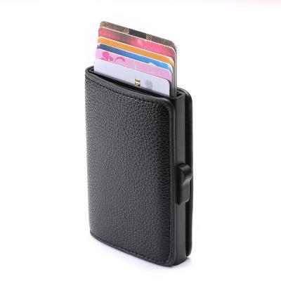 China Pop Press Business RFID Card Holder Case Slim Wallet For Men's Rfid Wallet Minimalist for sale