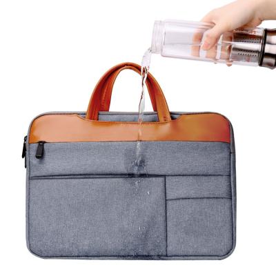 China Best Quality Eco-Friendly Shockproof Men 15.6 Inch Notebook Bag Waterproof Sleeve Pu Leather Laptop Bag True for sale