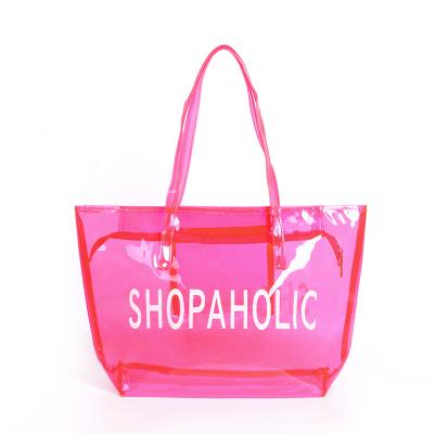 China OEM small neon pink ricycle bag eco - friendly shopping bags with logos transparent packaging reusable bags for sale