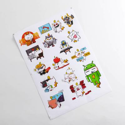 China High Quality Waterproof Transparent PVC Cartoon Bottle Stickers Foil Cartoon Self Adhesive Private Sticker for sale