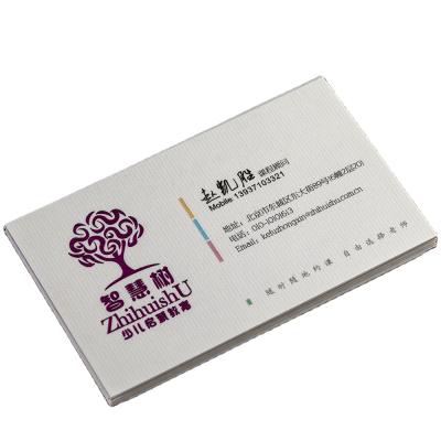 China paper & Cardboard Factory Customized Recycled Kraft Paper Name Cards With Logo Invitation Card Design for sale