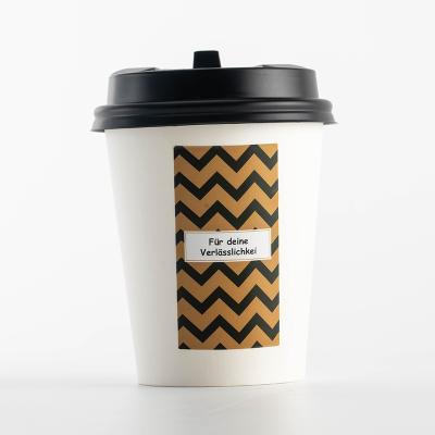 China 2021 waterproof new self-adhesive waterproof custom coffee cup label sticker for sale