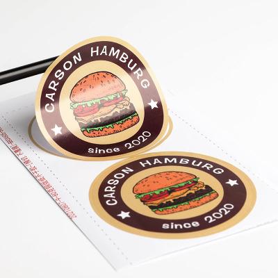 China Waterproof Customized Vinyl Around Food Lables Necessities Waterproof Adhesive Label Daily Self Adhesive Stickers Label New for sale