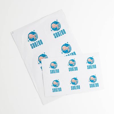 China Waterproof Modern Designs Printed Around Custom Baby Products Label Lables Adhesive Stickers for sale