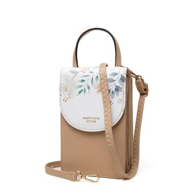 China PRETTYZYS 2021 New Touchable Collection Touch Screen Mobile Phone Bag Shoulder Sling Bag With Flower Cover for sale