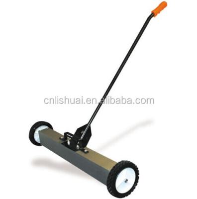 China Critical Cleaning / Residue-Free Wide Magnetic Sweeper On Wheels Magnets Pick Up Nails Screws Metal Objects for sale