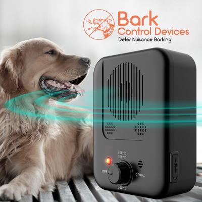 China Durable Drop Boarding Outdoor Ultrasonic Anti Bark Reflector Dogs Stop No Bark Control Training Equipment Rechargeable Waterproof for sale