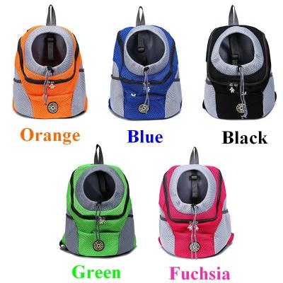 China Pet Backpack Carrier Cat Dog Puppy Breathable Outdoor Stocked Moving Carriers To Increase Comfortable Travel Carrying Pet Backpack for sale