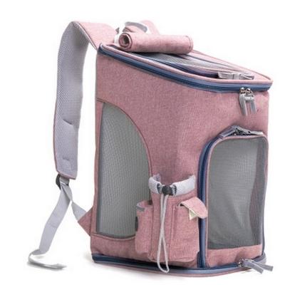 China OEM ODM Breathable Dog Cat Small Puppy Carrier Backpack Soft-sided With Mesh Strap Outdoor Sports Travel Breathable Hiking Walking Bags for sale