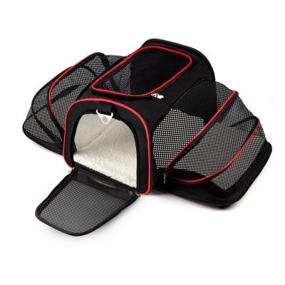 China Breathable Consumable Luxury Foldable Bag Dog Cat Small Animal Carrier Travel OEM/ODM Pet Carrier Car Carrier Outdoor Consumable Bag for sale