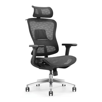 China Hot sale (height) adjustable office chair mesh ergonimic chair with headrest for sale