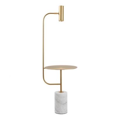 China Contemporary Decoration Modern Marble Floor Lamp Gold/Black LED Floor Lamp For Hotel Room And Home for sale