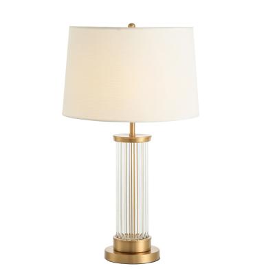 China Lighting Works Hot Selling Nordic Postmodern Modern Glass Table Lamp Fashion Bedside Bedroom Table Lamp for sale