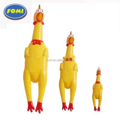 China 2017 Viable Shrilling Screaming Yellow Rubber Chicken Baby Toys China Wholesale for sale