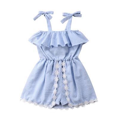 China 2019Hot Casual Sell Style Baby Clothes Striped Overalls For Girls for sale