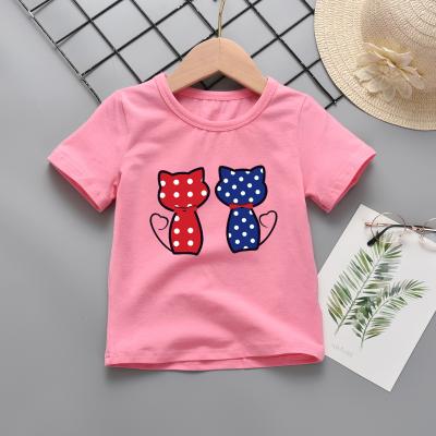 China ENGLAND STYLE 2021 Summer New Boy's Shirt Home Service Casual Half-Sleeved Top Cartoon Short Sleeve T-shirt for sale