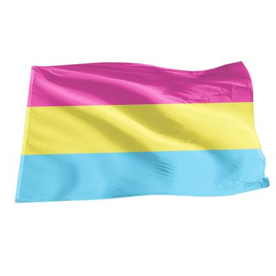 China Favorable-price hot sale 3*5ft 5*8 ft light full rainbow pride gay bisexual flag for sale