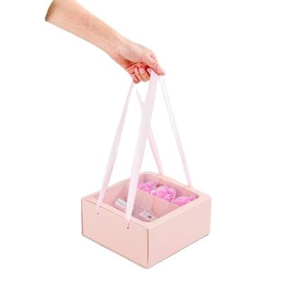 China Gift Craft Industrial White Transparent PVC Window Drawer Folding Mothers Day Gift Paper Package Box for sale