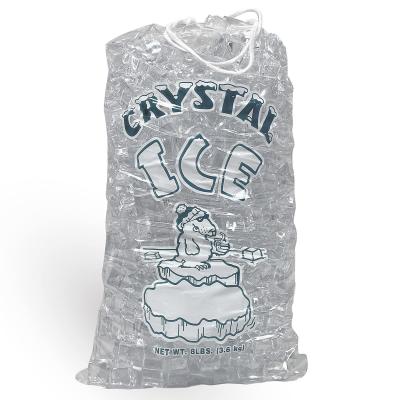 China Vriestuin Plastic Ice Cube Plastic Bag Customized Duurzaam Herbruikbaar Mercantile 10 Lb Tassen Te koop