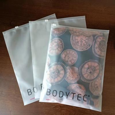 China Custom Logo PET/PE CPP Zip Lock Pouch Packaging for Frosted Cosmetics and Swimwear for sale