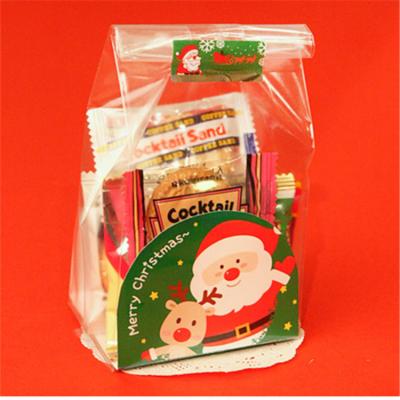 China Op maat gemaakte handgemaakte Diy Koekjeszak voor PE Plastic Kleur Onderste Toastzak Kerstmis Te koop